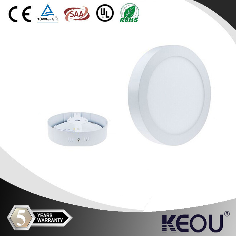 12W UL SAA SMD2835 Round Surface Mounted LED Panel Light