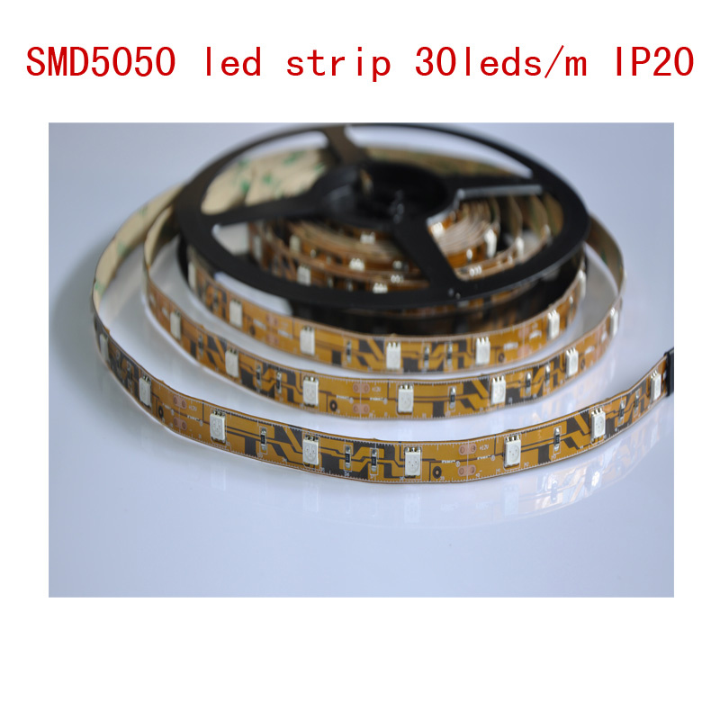 IP20 Nonwaterproof LED Flexible Strip Light 30LEDs/M