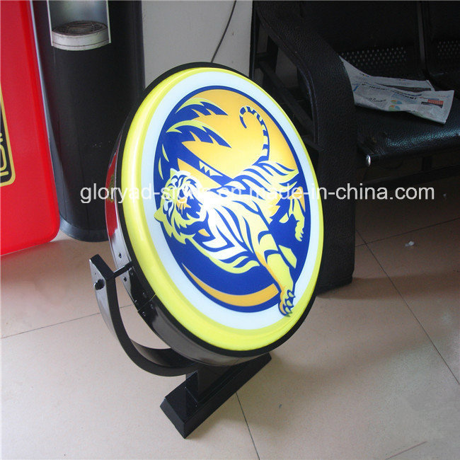 Wall Mounting Rotating LED Light Box Sign