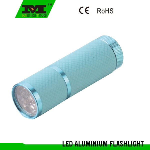 T6061 Aircraft-Grade Hardend Aluminum 9 LED Flashlight (8536)