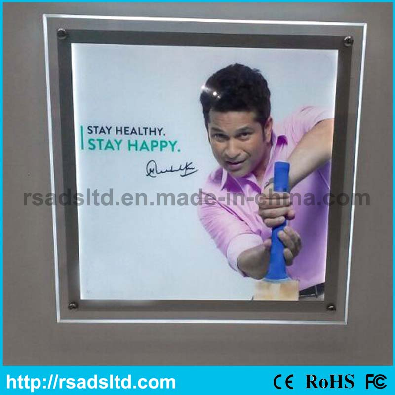 Advertising LED Crystal Light Box for Supermarket