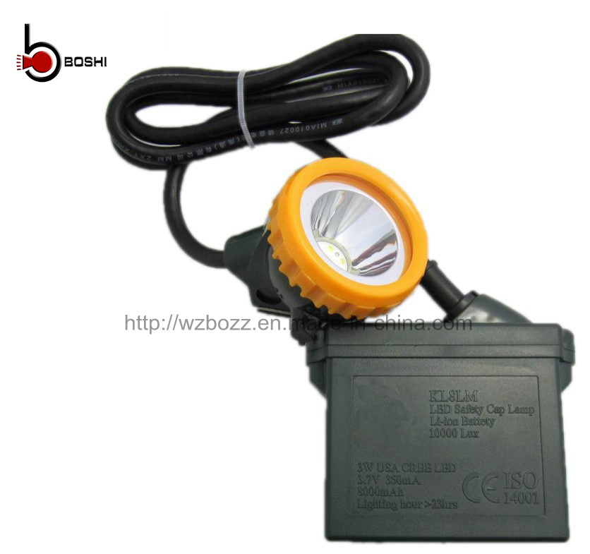 3W 15000lux USA CREE LED Coal Miner Lamp Mining Headlamp (KL8LM)