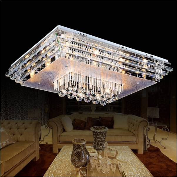 LED Crystal Ceiling Light Rohtem (Rectangular)