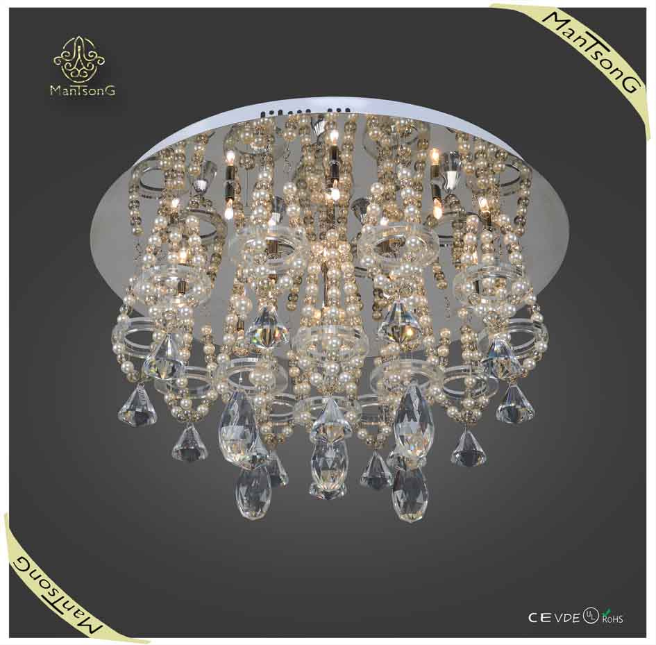 2015 Hot Sale Hanging Crysal Pearl LED Ceiling Light