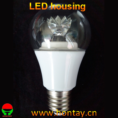 A60 7-9 Watt LED Bulb Housing with Different Lens