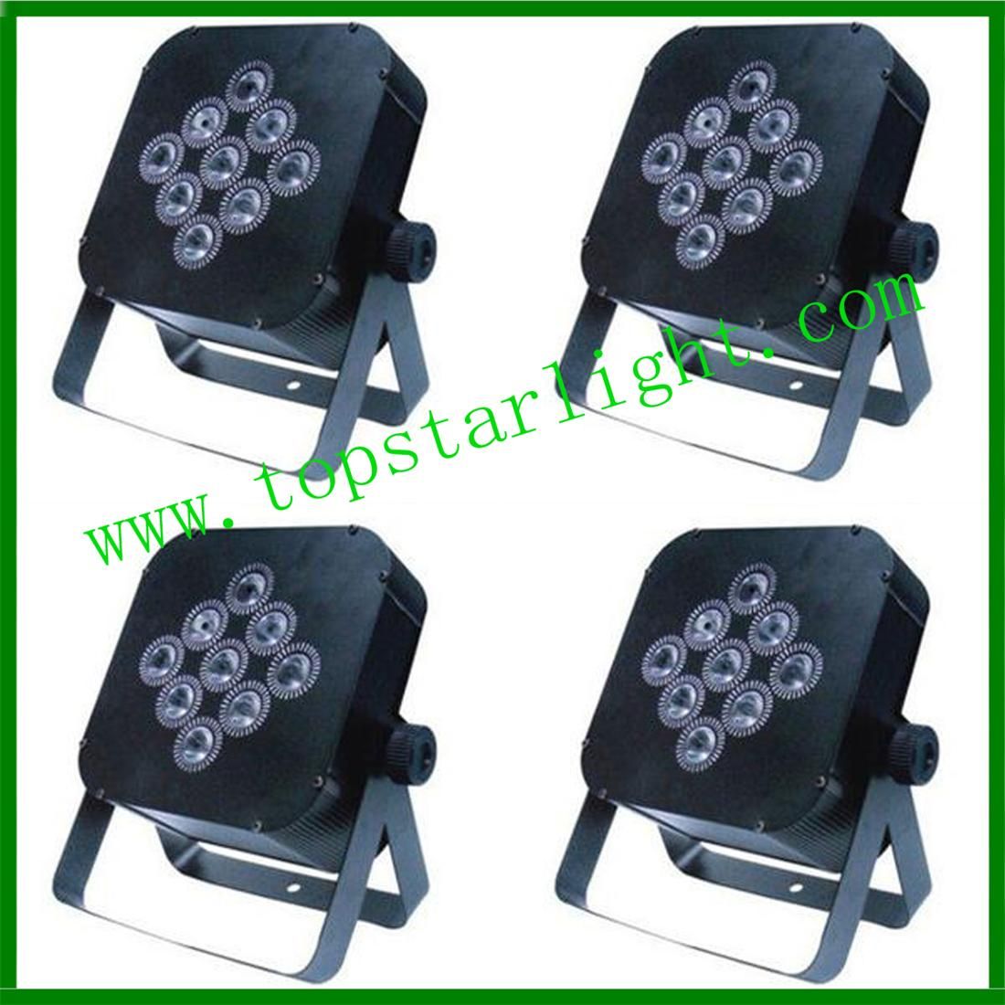 PRO DJ Stage Equipment 9*3W Battery LED Flat PAR Light