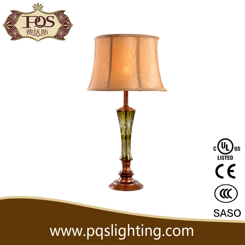 Simple Green Glass Home Table Lamp