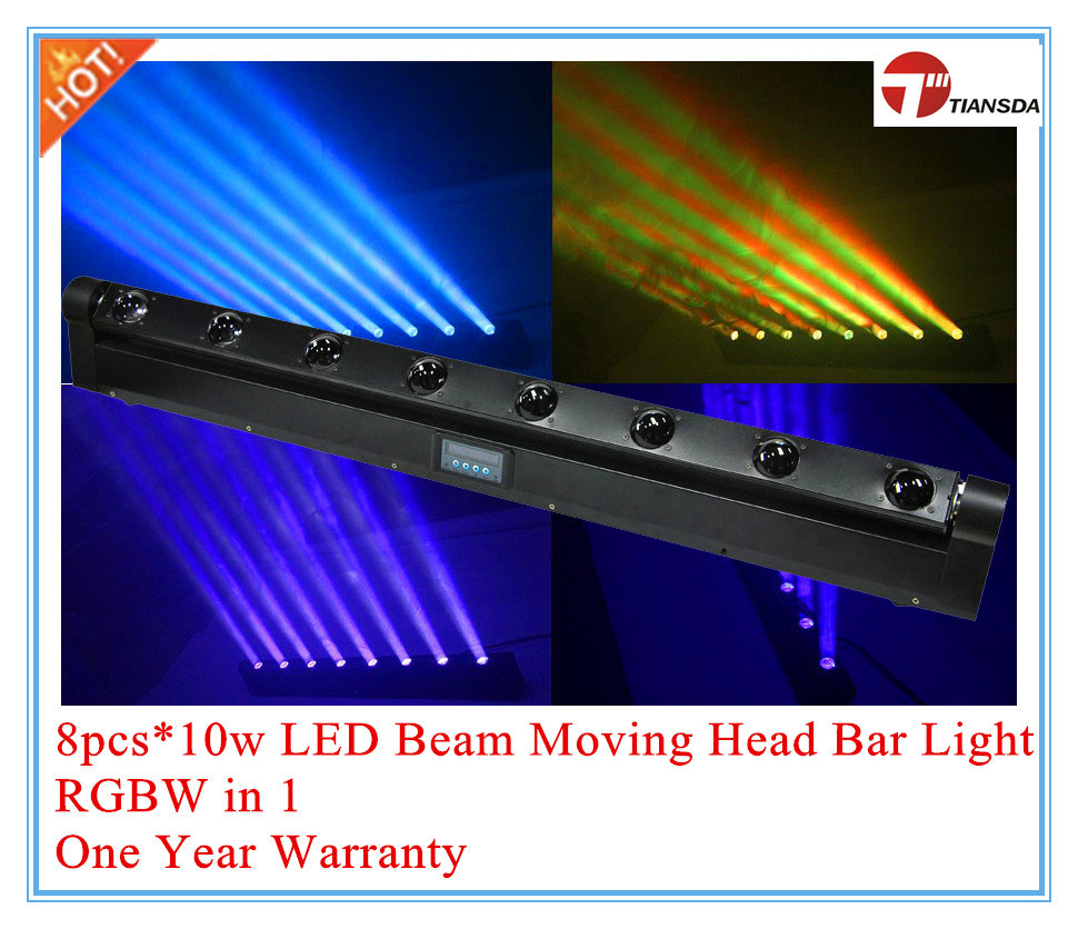 8PCS*10W LED Beam Moving Head Bar Light