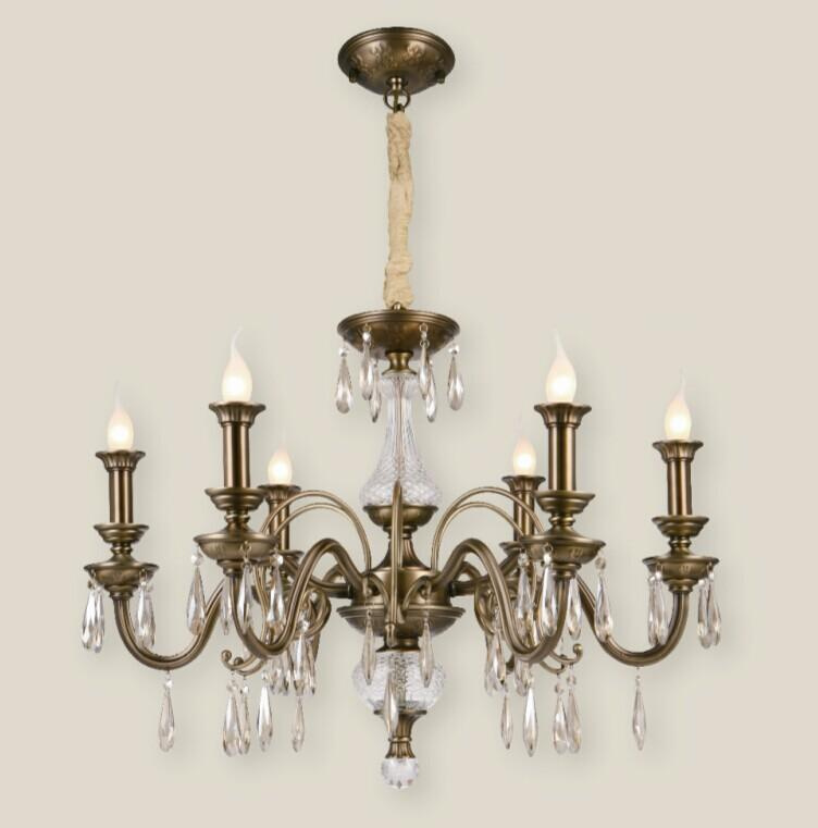 Versailles Steel Crystal Pendant Chandelier Light Pendant Lamp