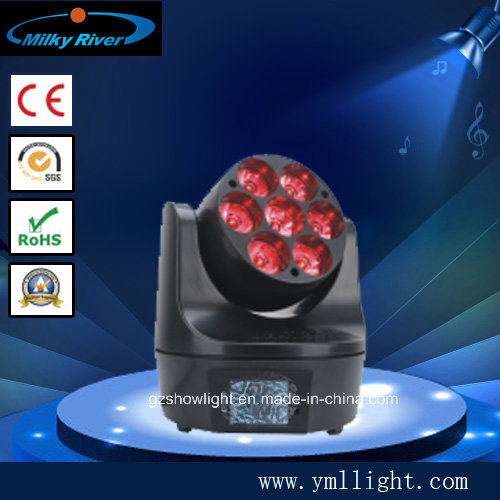 7PCS Stage DJ Beam Light, Mini Beam Disco Light, 7X10watt LED Rotating Head Light