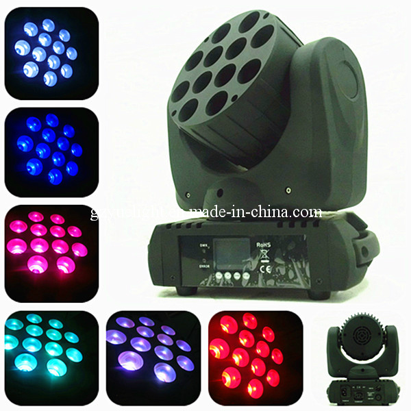 12PCS 10W RGBW LED Beam Moving Head Light