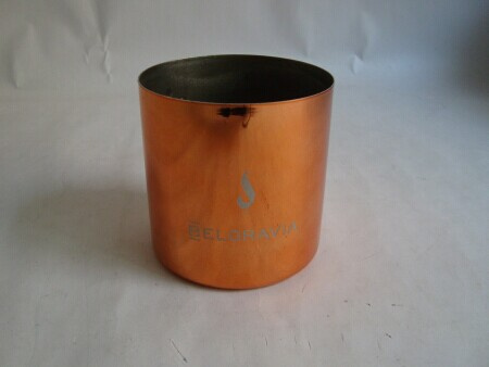 Candle Cup with Gold Colour