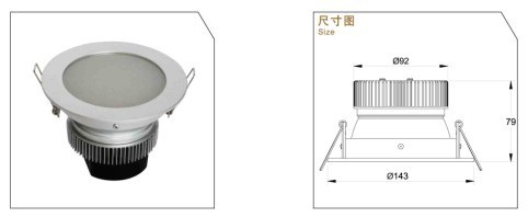 9W 12W LED Down Light (ZB-TDHV-001)