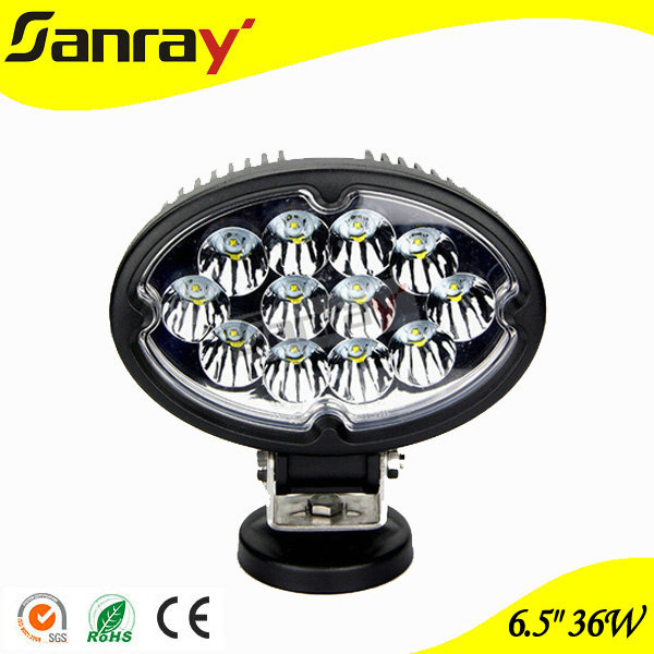 10-30V DC Oval 36W LED Truck Work Light