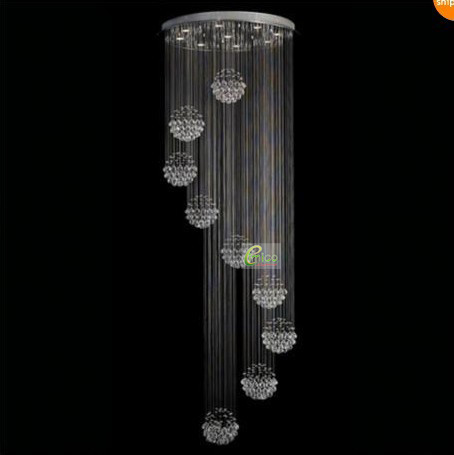 Transparent Chandelier Lamp Living Room Hanging Lamps Em6022