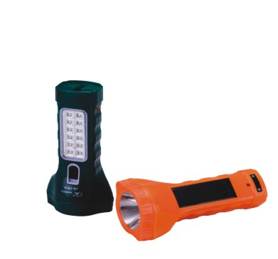 Ja-1914 Solar Charging LED Flashlight with Side Light