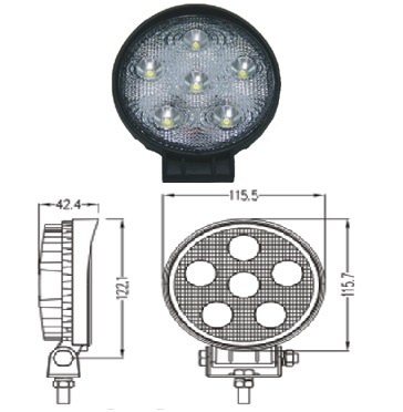 18W Heavy Duty Machine LED Work Light