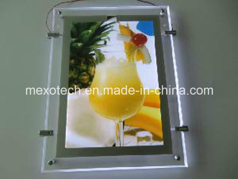 Ceiling Hanging Slim Acrylic Crystal LED Light Box, Adveritising Light Box