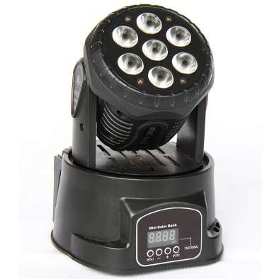 Mini LED Moving Head Light (7X12W RGBWA 5 IN 1 Stage Equipment)