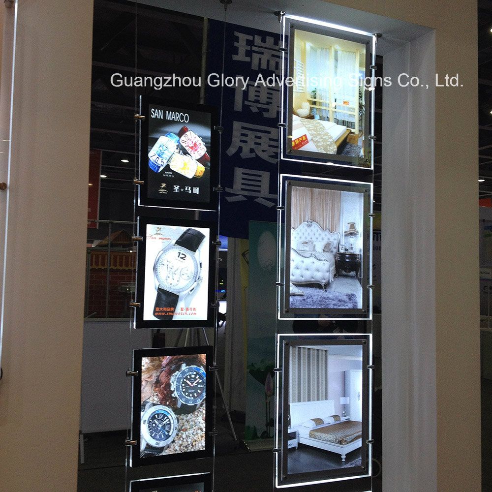 LED Photo Frame Crystal Light Box Advertising Light Box