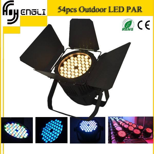 Waterproof 54PCS 3watt RGBW/ 3in1 LED PAR Light IP65 LED PAR Can for DJ Party (HL-033)