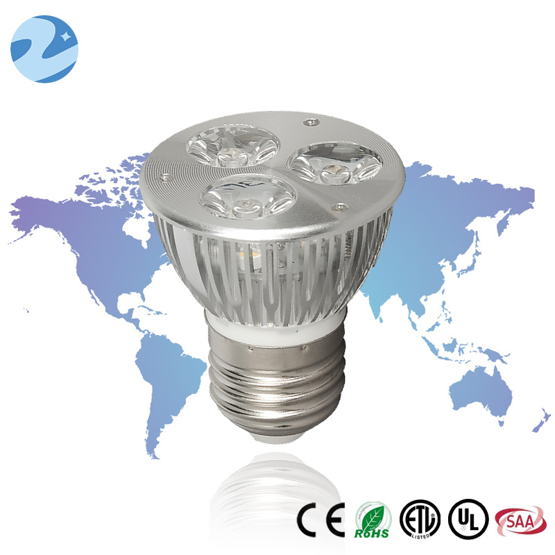 Most Popular PC+Aluminium E27 3W LED Spotlight
