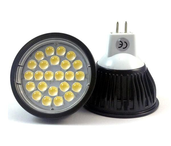 Dimmable DC12V 120deg Wide Beam 2700k MR16 24 5050 LED Light Bulb