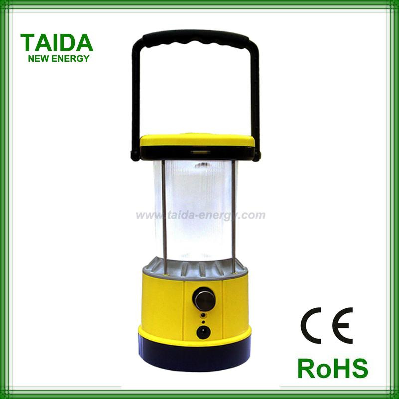Portable Solar Power LED Tent Light with Compass and USB Charger