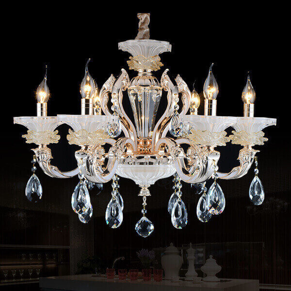 Luxury Crystal Chandelier Customize for 6/8/15 Lights for Bed Room