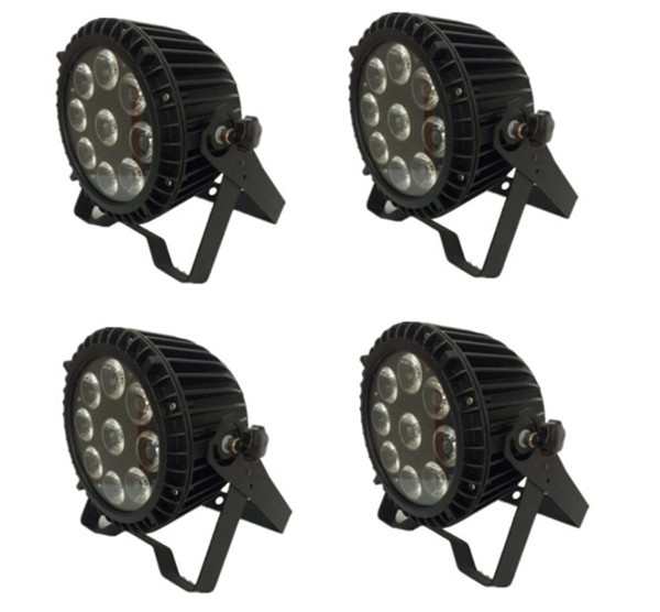 Color Changing Uplighting RGBWA-UV 6in1 9*12W Flat PAR PRO LED Light