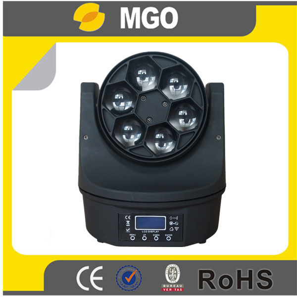 6PCS 10W Bee Eyes LED Beam Moving Head Disco Light