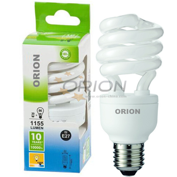Ultra-Compact T3 9W, 11W, 15W, 20W, 25W Half Spiral CFL Light