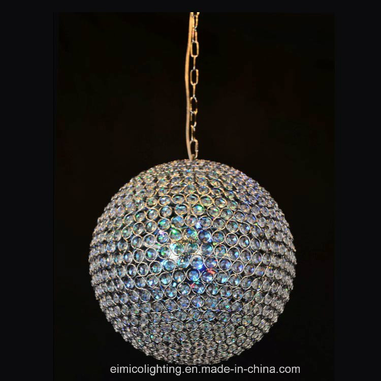 Modern Crystal Ball Pendant Lamp Decorated Lighting Chandelier (Em1015-5L)