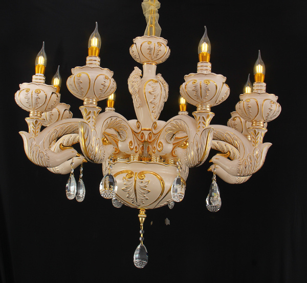 European-Style Hand-Made Luxury Ceramic Chandelier