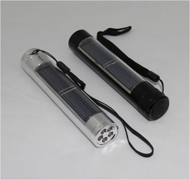 Solar Flashlight with 5 PCS LED Bulbs (29S)