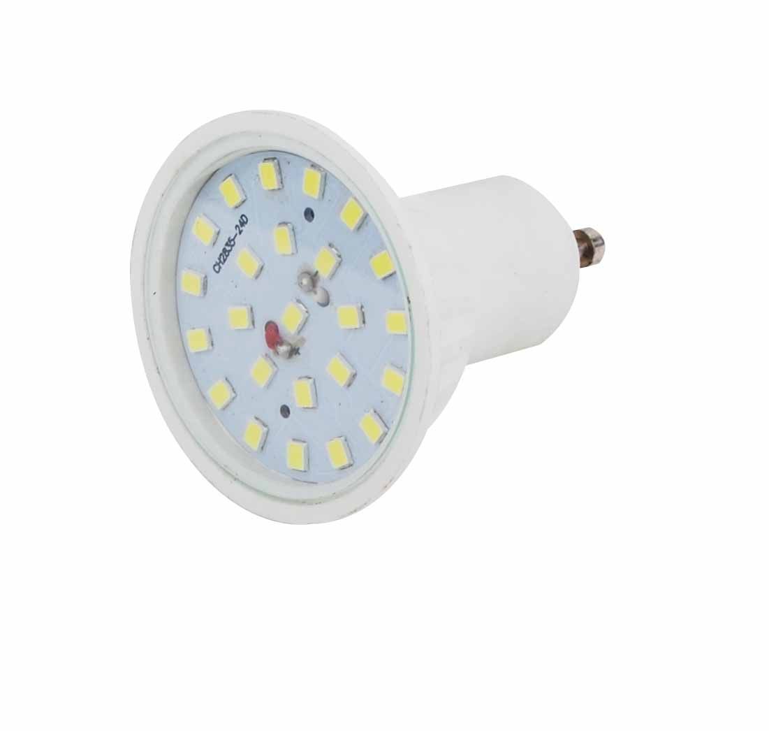 3W 250lm 220V GU10 SMD LED Lamp Cup Plastic Housing