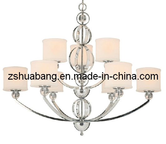 Crystal Metal Circular Ring Chandelier (HBC-9045)