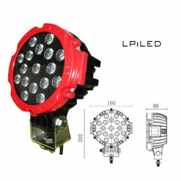 10-30VDC LED Work Light 51W for Roadoff