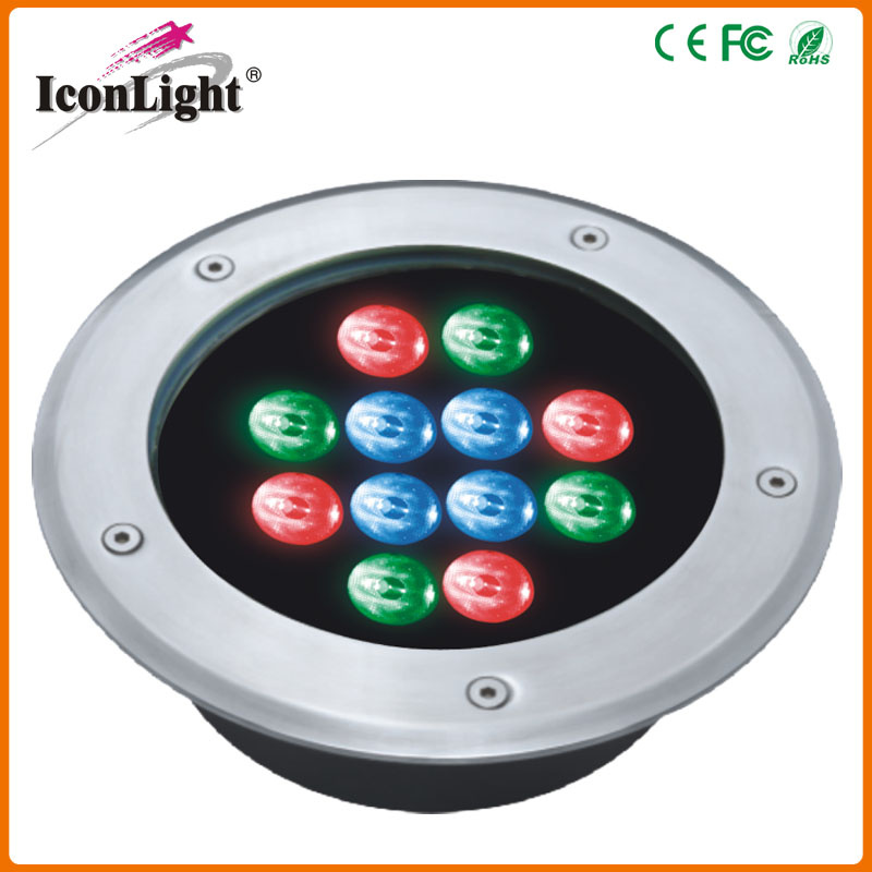 Waterproof 12*1W LED Inground Garden Light DC24V with IP66