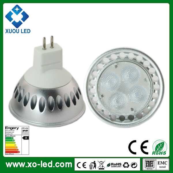 6000k Daylight CRI80 4W 12V Philips Lumileds LED Cup Light MR16