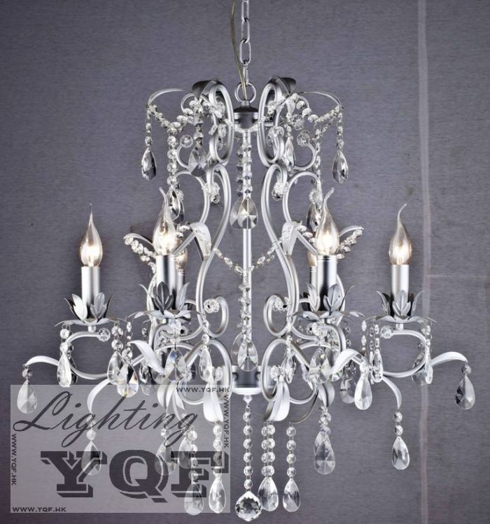 Iron Crystal Chandelier (YQF2186D74CR)