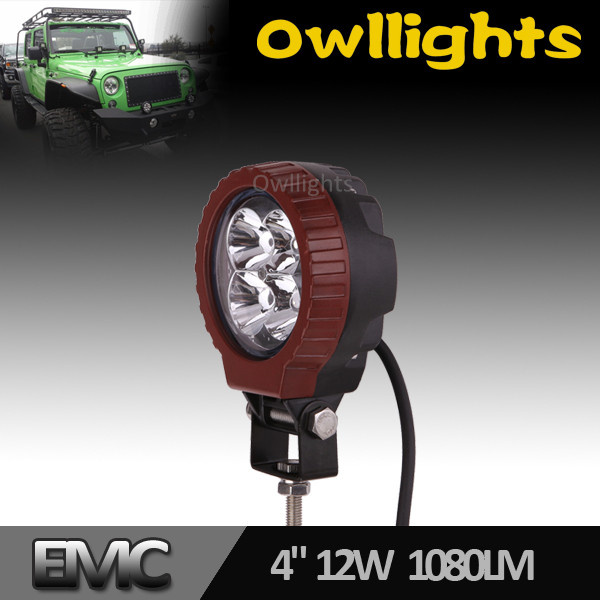 Portable 3inch 12W LED Work Light for off-Road Vehicles