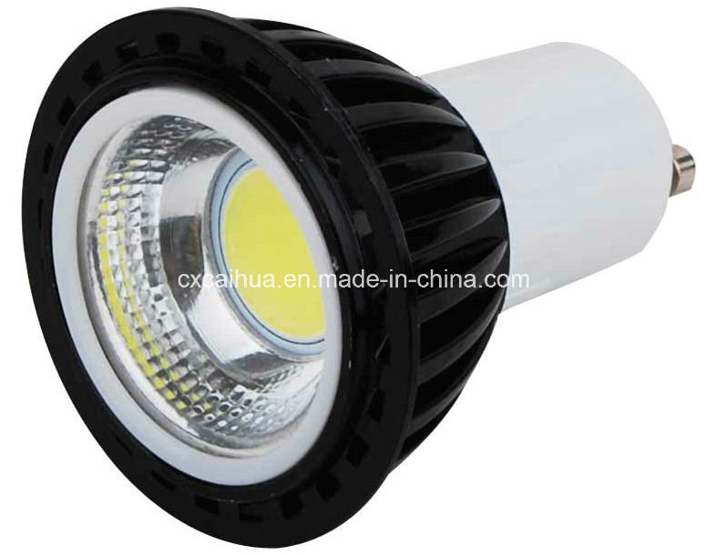 GU10 5W 400lm CE&RoHS COB LED Spotlight