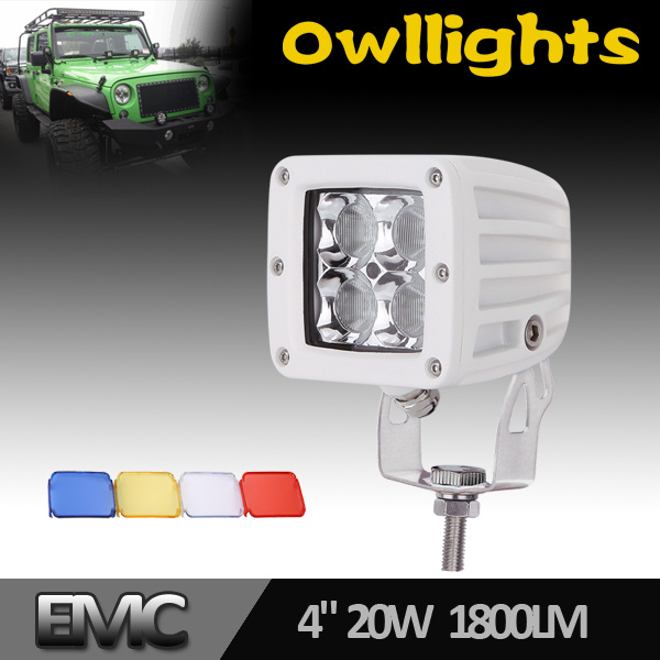 New Arrival ATV 4X4 off Road LED Super Brighter Flush Mount Cube 20W 4D Work Lights 12V 24V