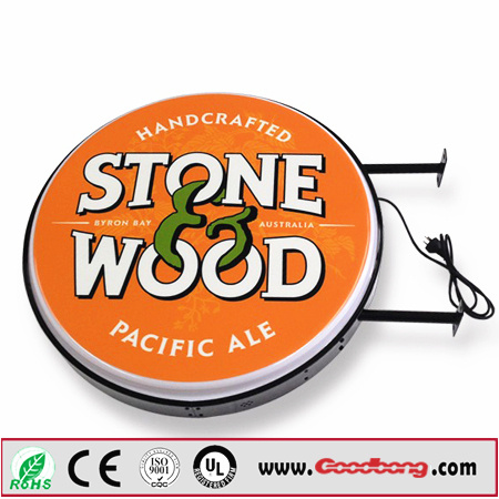 Advertising Outdoor Strong Sound Illuminated Ice Cream Solid Store Signs