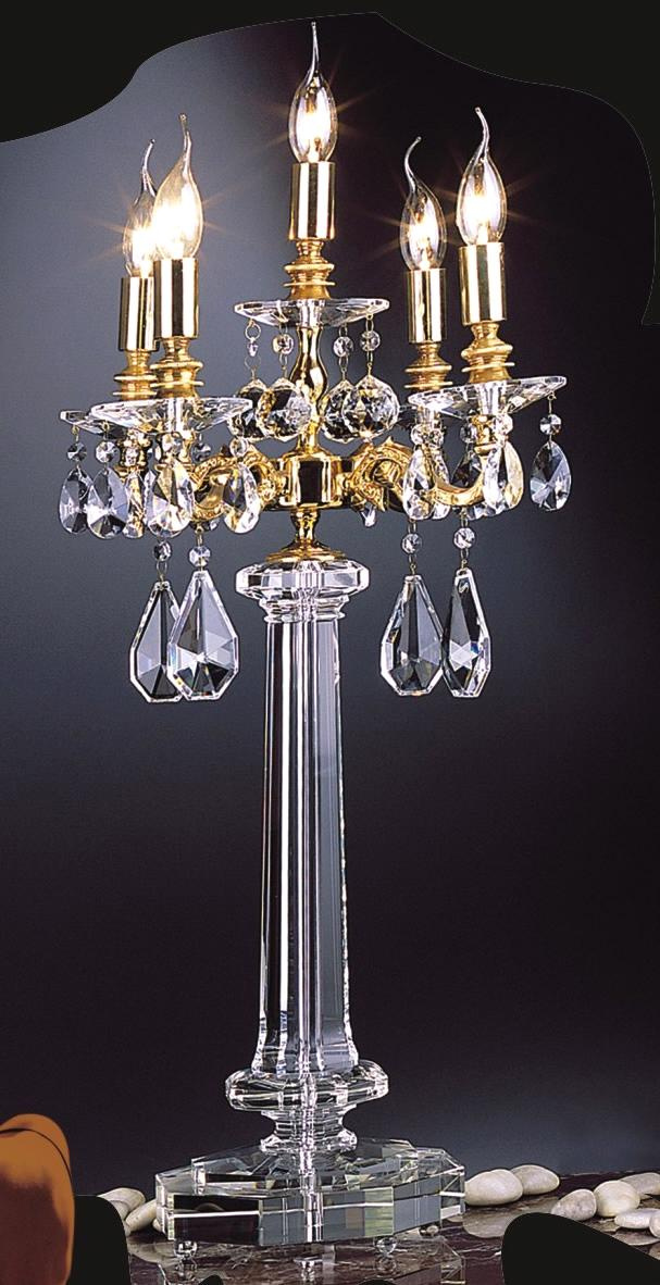 Top Quality Modern Design Decorative Candle Crystal Table Lamp (67004)