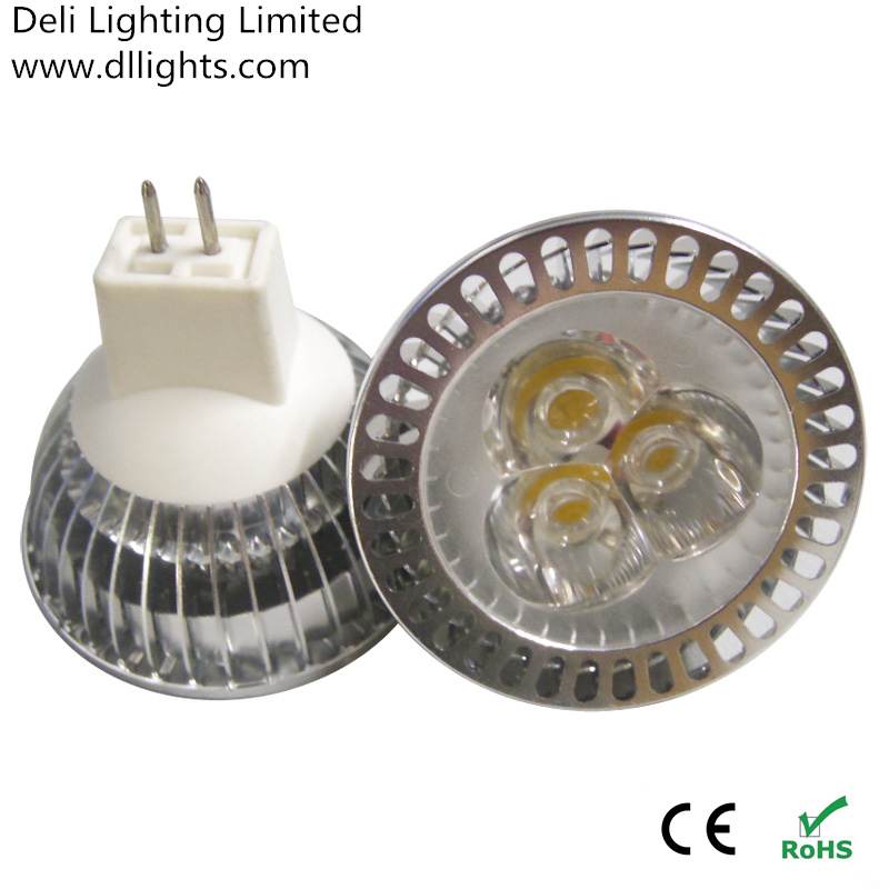 Unbreakable Lighting Fixture 3W E27 MR16 GU10 LED Spotlight