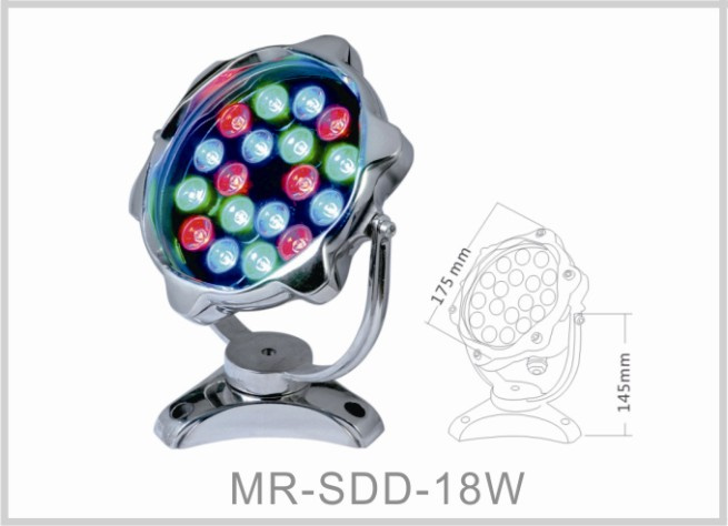 18W RGB LED Underwater Light for Pond