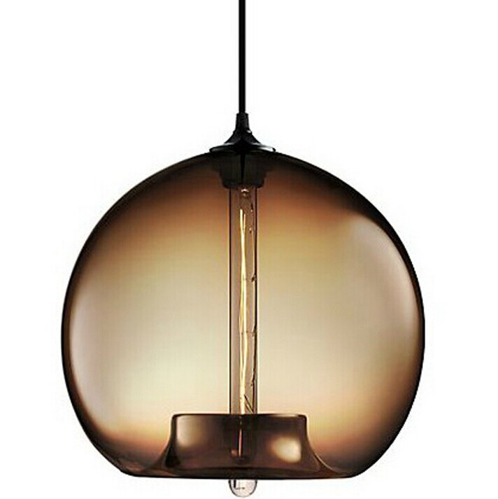 Hand Blown Round Glass Ball Chandelier