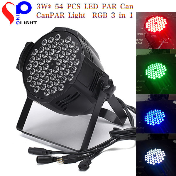 LED 54PCS 3W 3in1 Indoor Wedding Bar PAR Disco Light